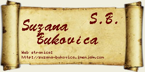 Suzana Bukovica vizit kartica